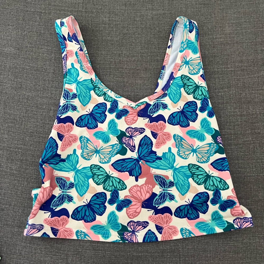 Fleo Wrap Crop Tank - Fitted